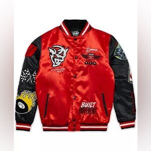 💔 🏁 fashion nova men — dodge demon satin bomber 🏁💔